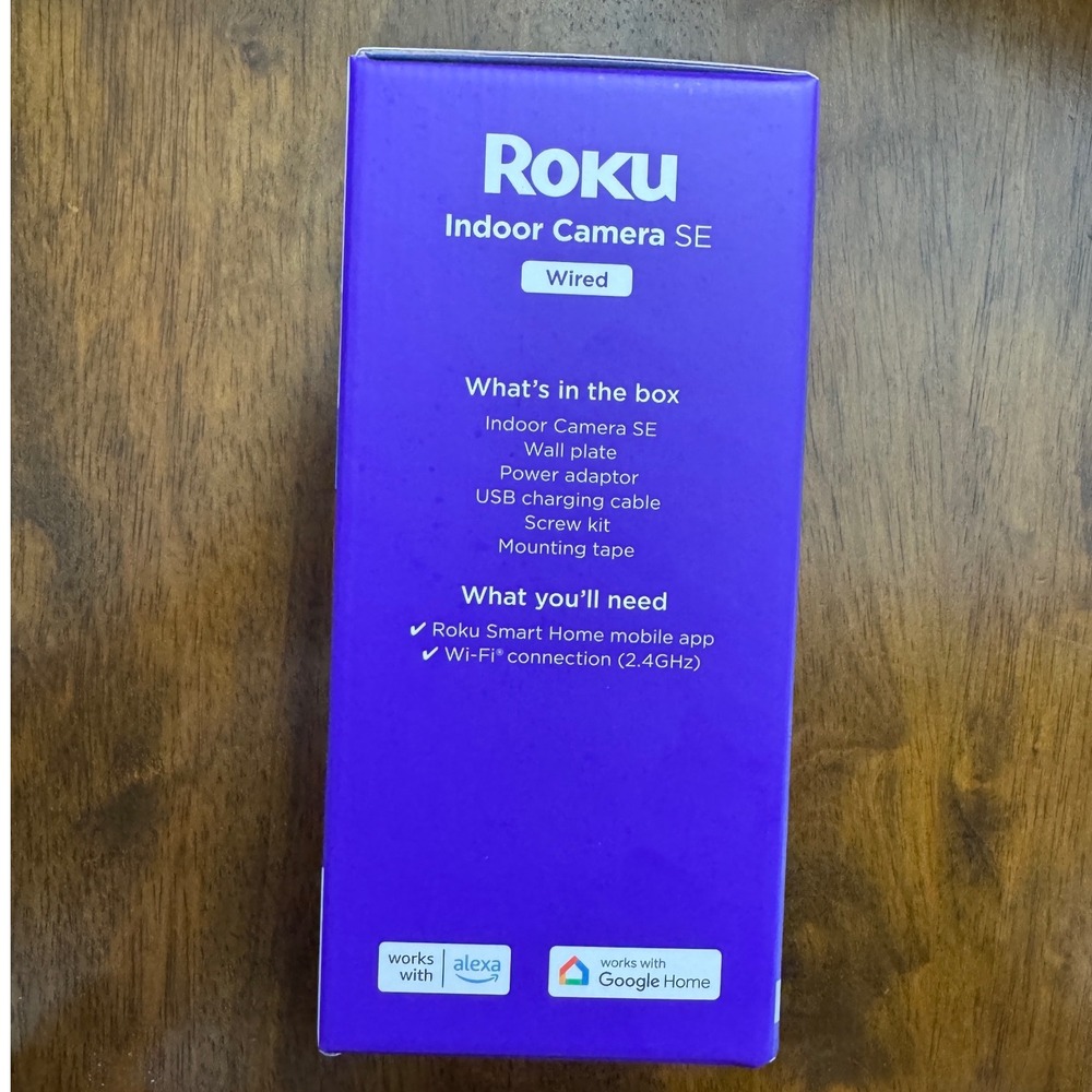 Roku Indoor Camera SE Wired 1080p HD Video Motion Sound Detection Night Vision - Picture 4 of 6